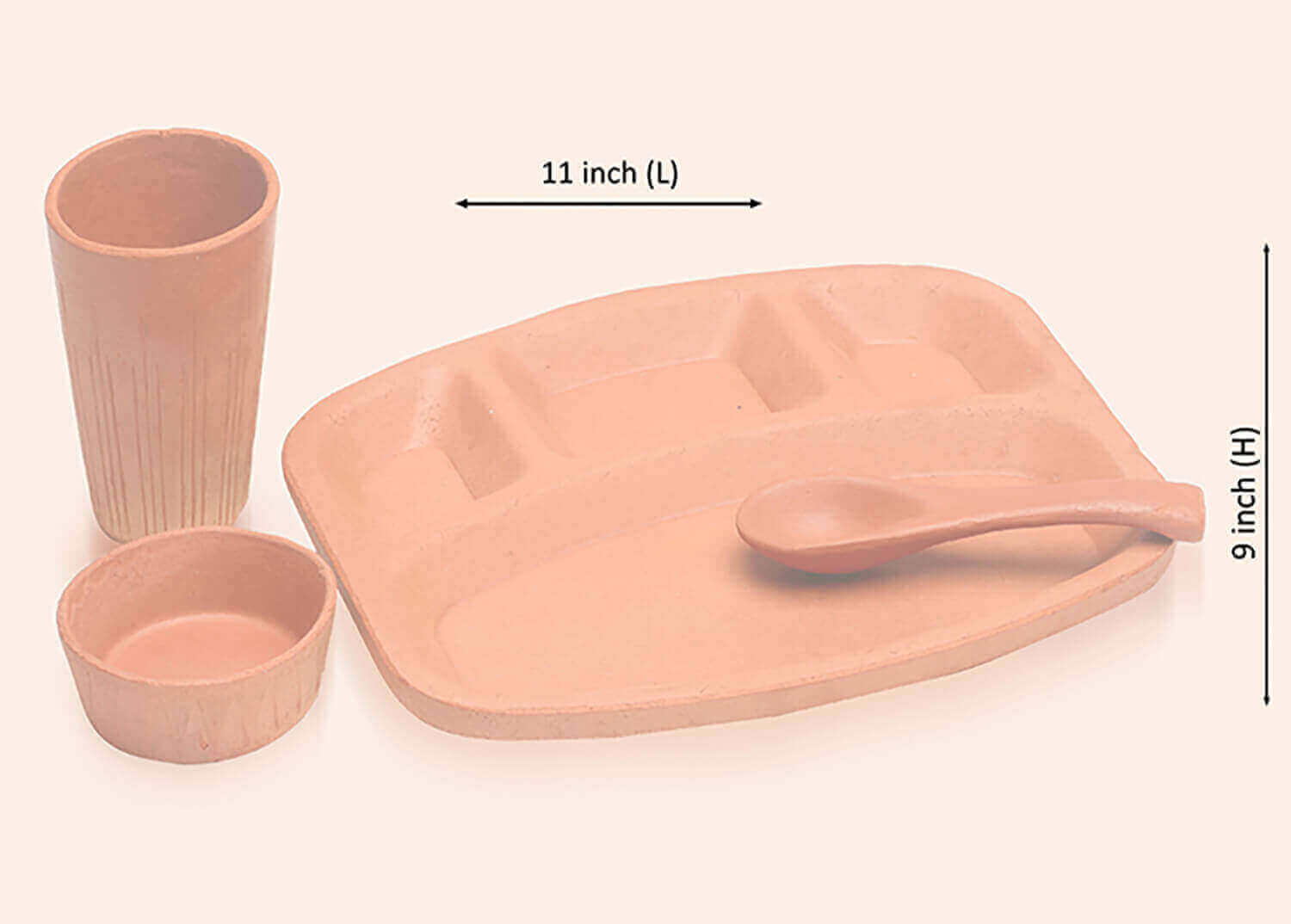 TerraCotta PavBhaji Plate M33 - Image 2