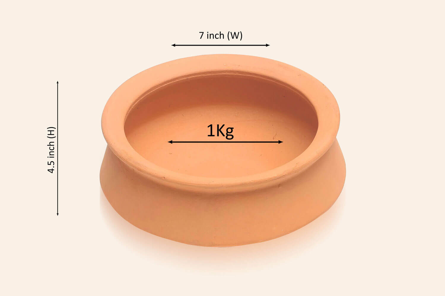 Terracotta Cooking Big Patiya (1 kg) M14 - Image 2