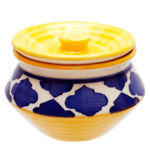 Ceramic Coloured Round Mini Pickle Jar J14