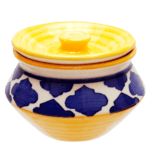 Ceramic Coloured Round Mini Pickle Jar J14