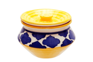 Ceramic Coloured Round Mini Pickle Jar J14