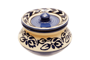 Ceramic Coloured Round Mini Pickle Jar J16
