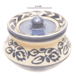 Ceramic Coloured Round Mini Pickle Jar J16