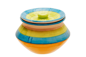 Ceramic Coloured Round Mini Pickle Jar J15