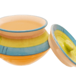 Ceramic Coloured Round Mini Pickle Jar J15