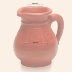 Terracotta Round Design Water Jug (800 ml) M48