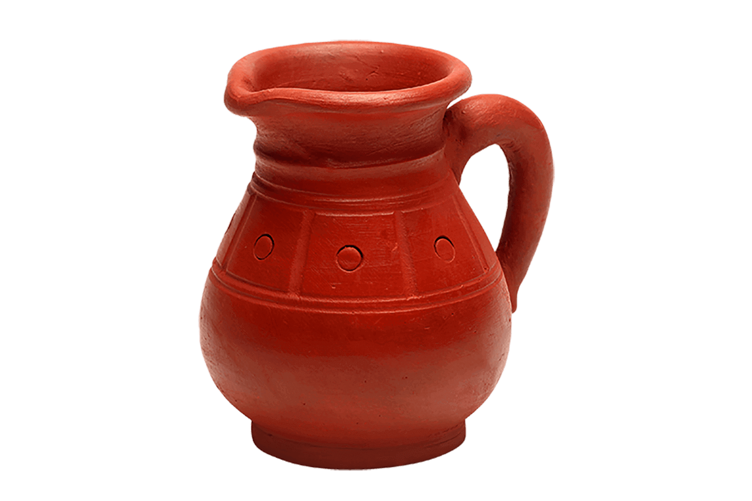 Terracotta Round Design Water Jug (800 ml) M48