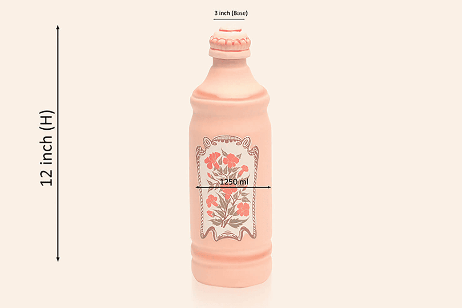 Terracotta Design Bottle (1.25 ltr) M44 - Image 2