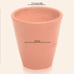 Red Terracotta Water Glass Polished Small (150 ml) M55