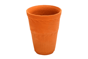 Terracotta Butter Milk Glass (200 ml) M56 (Pack of 10)