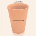 Terracotta Butter Milk Glass (200 ml) M56 (Pack of 10)