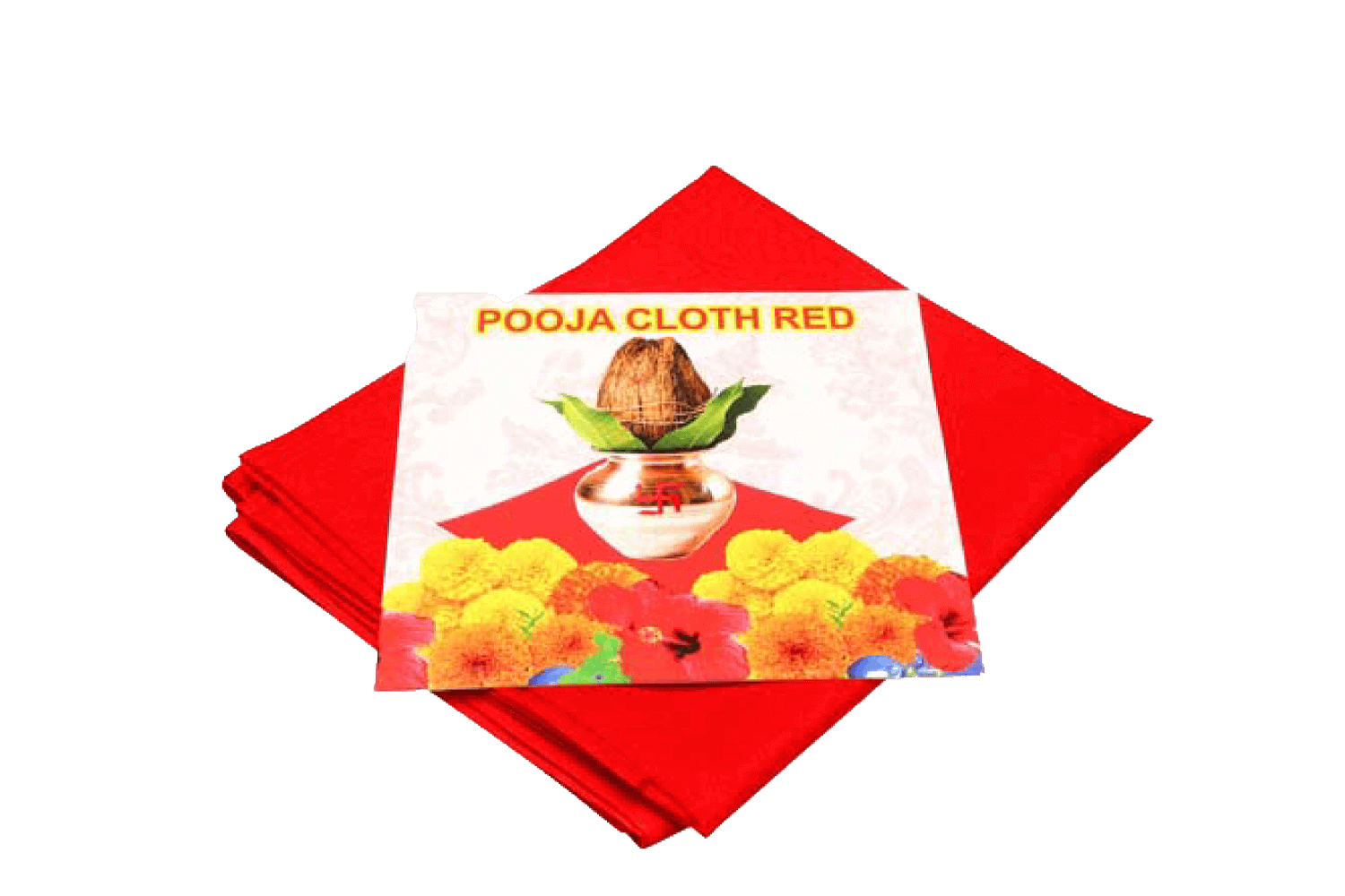 Red Puja Cloth 80cm 467