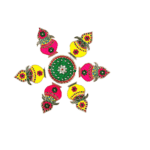 Acrylic Rangoli 609