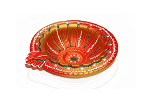 GOLDEN AKHAND DIYA (Pack of 4) HP181
