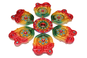 CLAY RANGOLI 1 (Pack of 4)