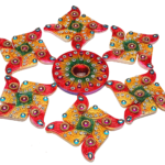 CLAY RANGOLI 3 (Pack of 4)