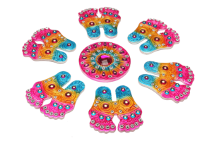 CLAY RANGOLI 4 (Pack of 4)