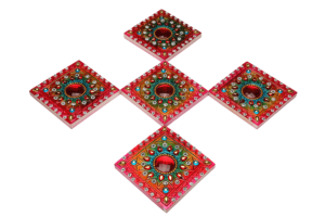 CLAY RANGOLI 5 (Pack of 4)