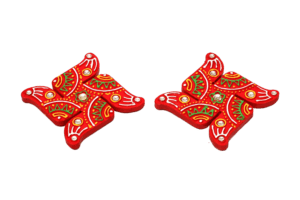 CLAY RANGOLI 7 (Pack of 4)
