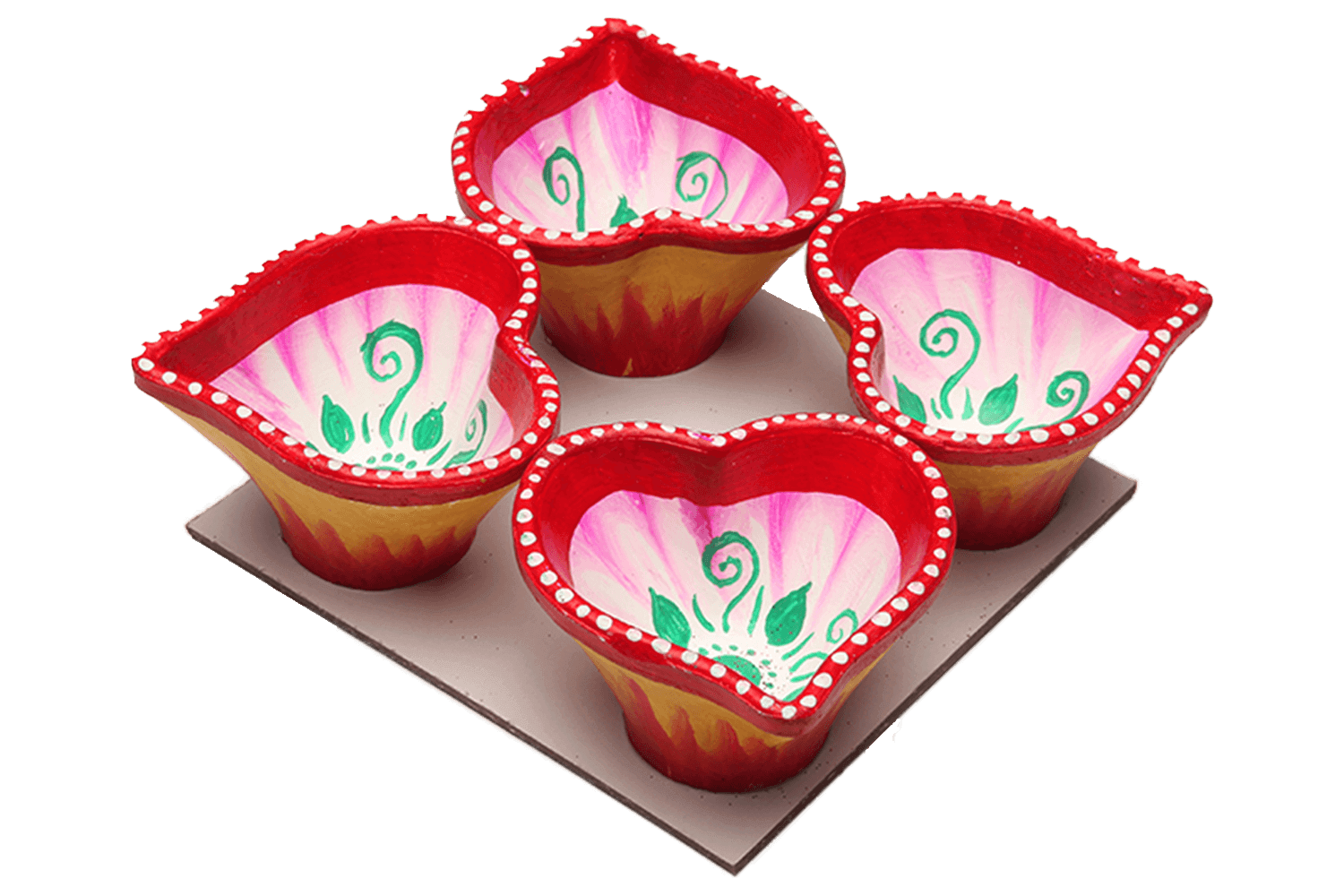 Artwork Diya 13 (Pack of 16)
