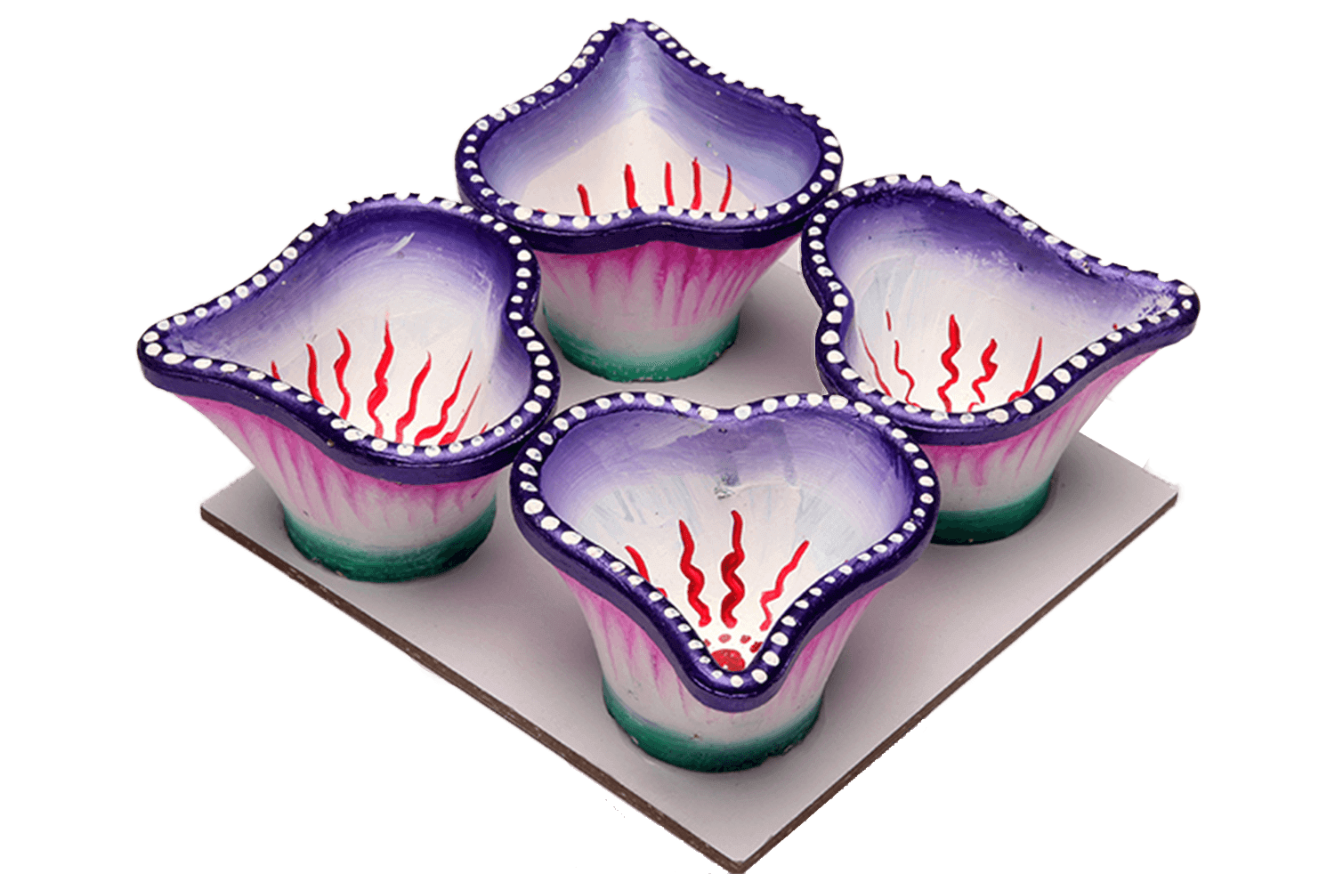 Artwork Diya 14 (Pack of 16)