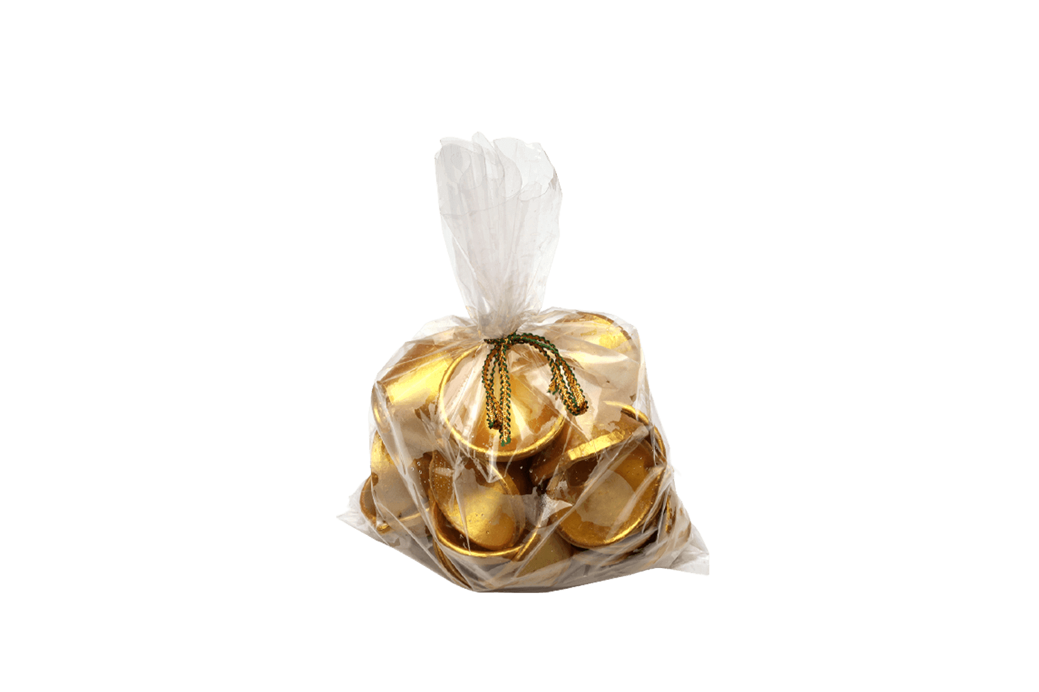 SMALL GOLDEN ROUND DIYA (Pack of 12)