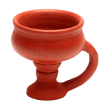 Red Terracotta Pooja Stand Dhoopdani M68