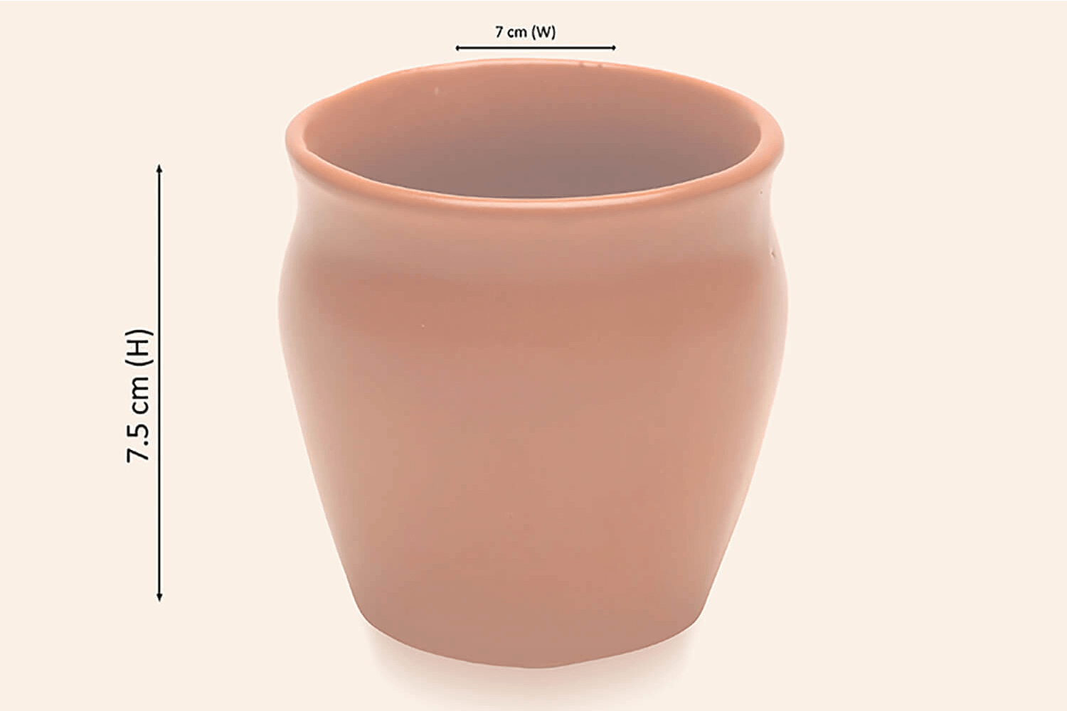 Ceramic Big Brown Kulhad TC06 (Pack of 6) - Image 2