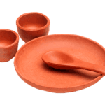 TerraCotta Round Rice Serving Plate (200 ml) G M34