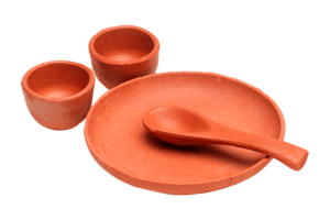 TerraCotta Round Rice Serving Plate (200 ml) G M34